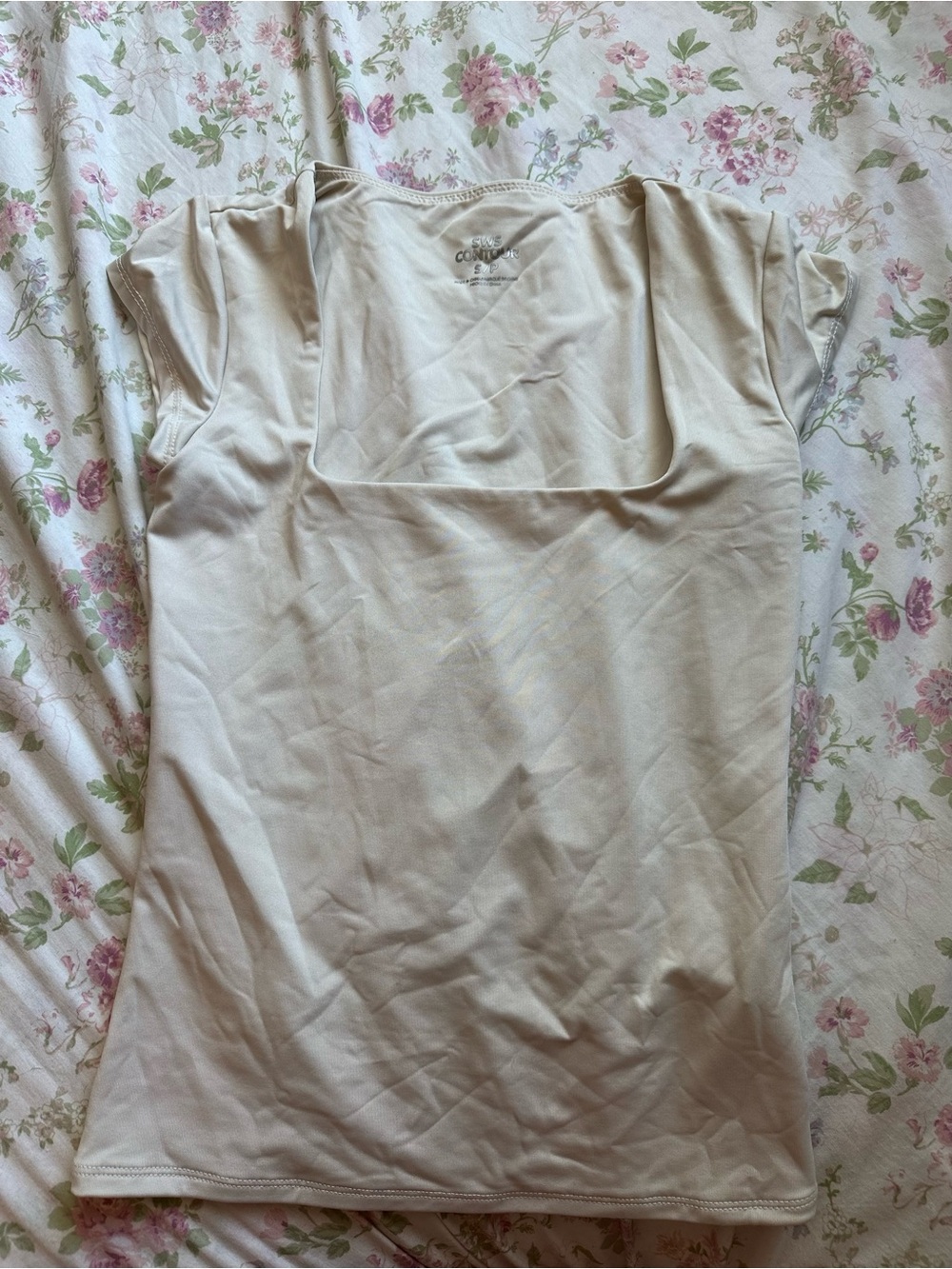 cream and beige contour tops two pack